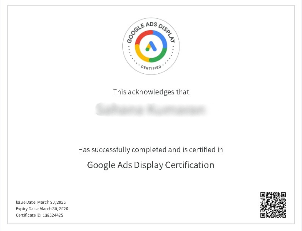 Semrush Academy Certificate